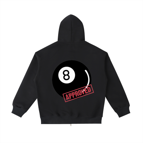 full zip hoodie 8 ball approved series