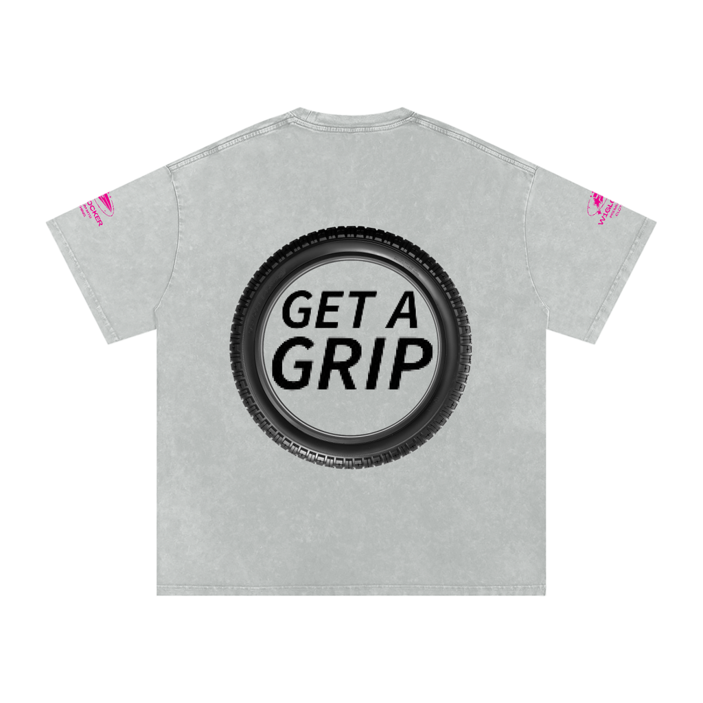 Snow Washed Oversized Cotton T-Shirt