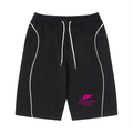 Unisex Piping Drawstring Shorts