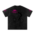 Steezy print baggy tee
