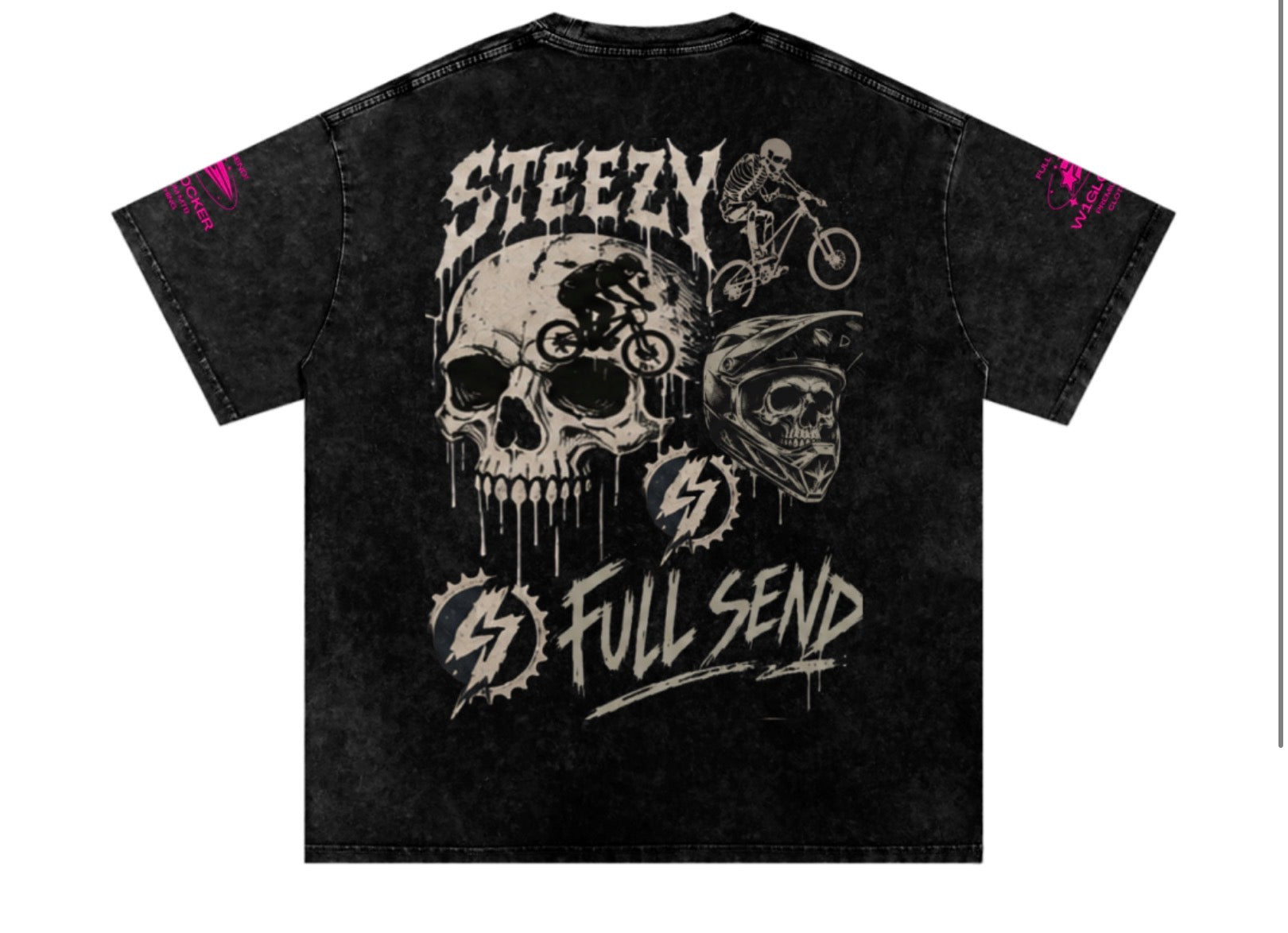 Snow washed baggy tee