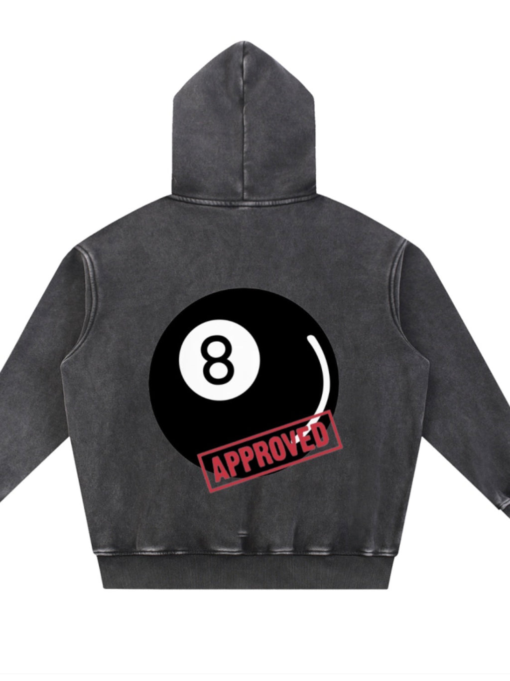 Snow washed black steezy oversized baggy hoodie