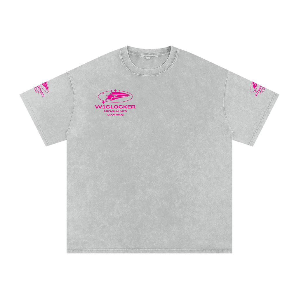Snow Washed Oversized Cotton T-Shirt